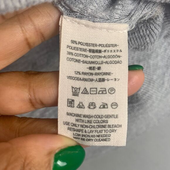 We The Free Everything Pullover Heather Gray Women’s XS Relaxed Lightweight Knit - Picture 4 of 8